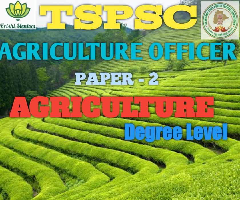TSPSC - AO Agriculture Paper E/M